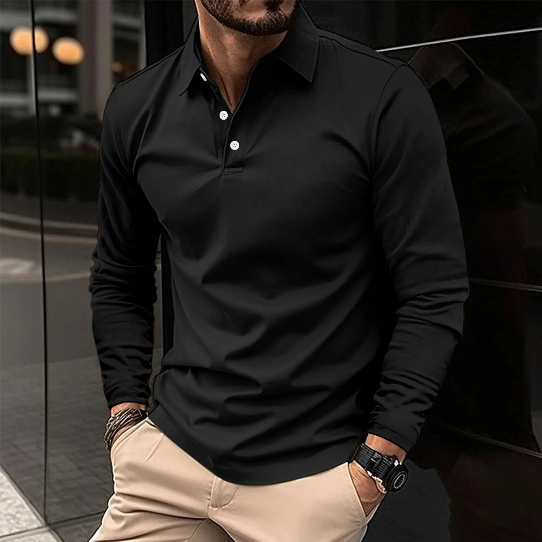 Zivaronyx - Long Sleeve Polo Shirt
