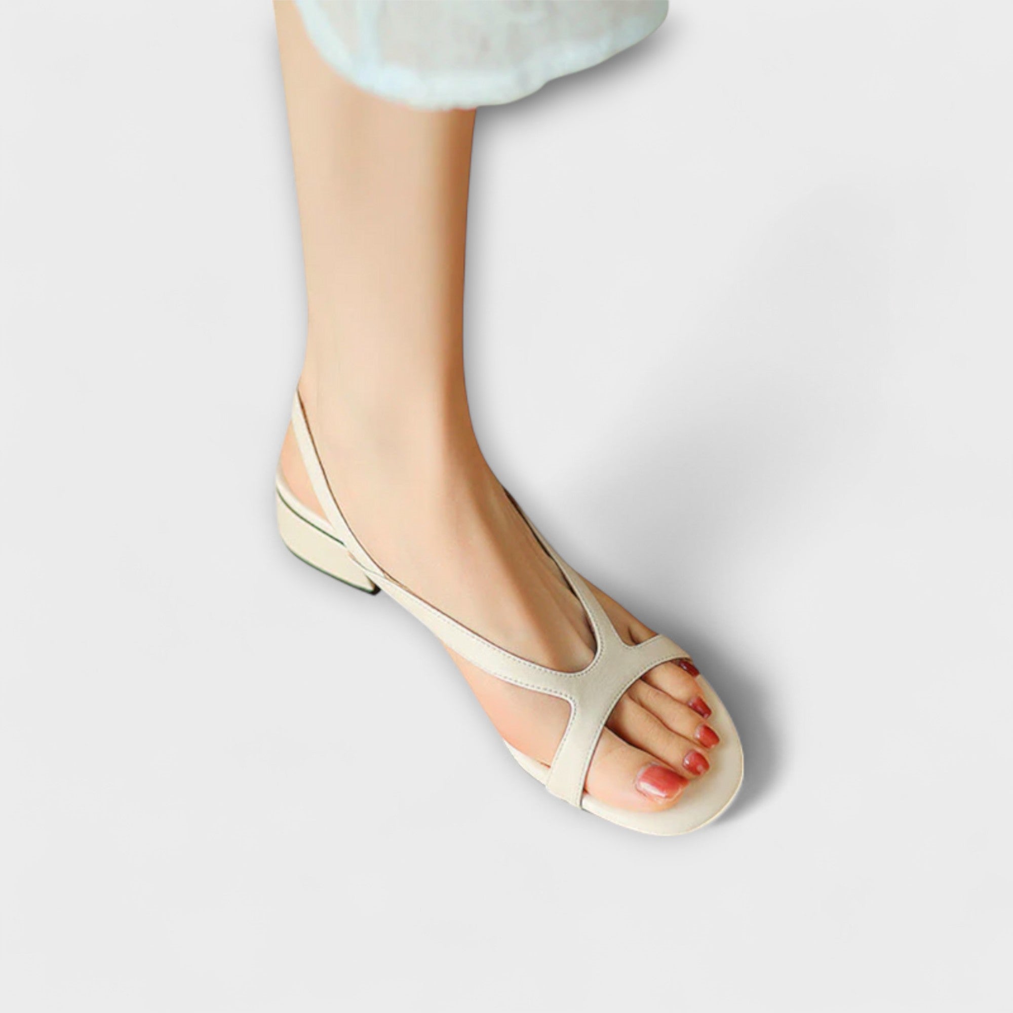Evelyn - Elegant flat sandals Minna with a refined finish