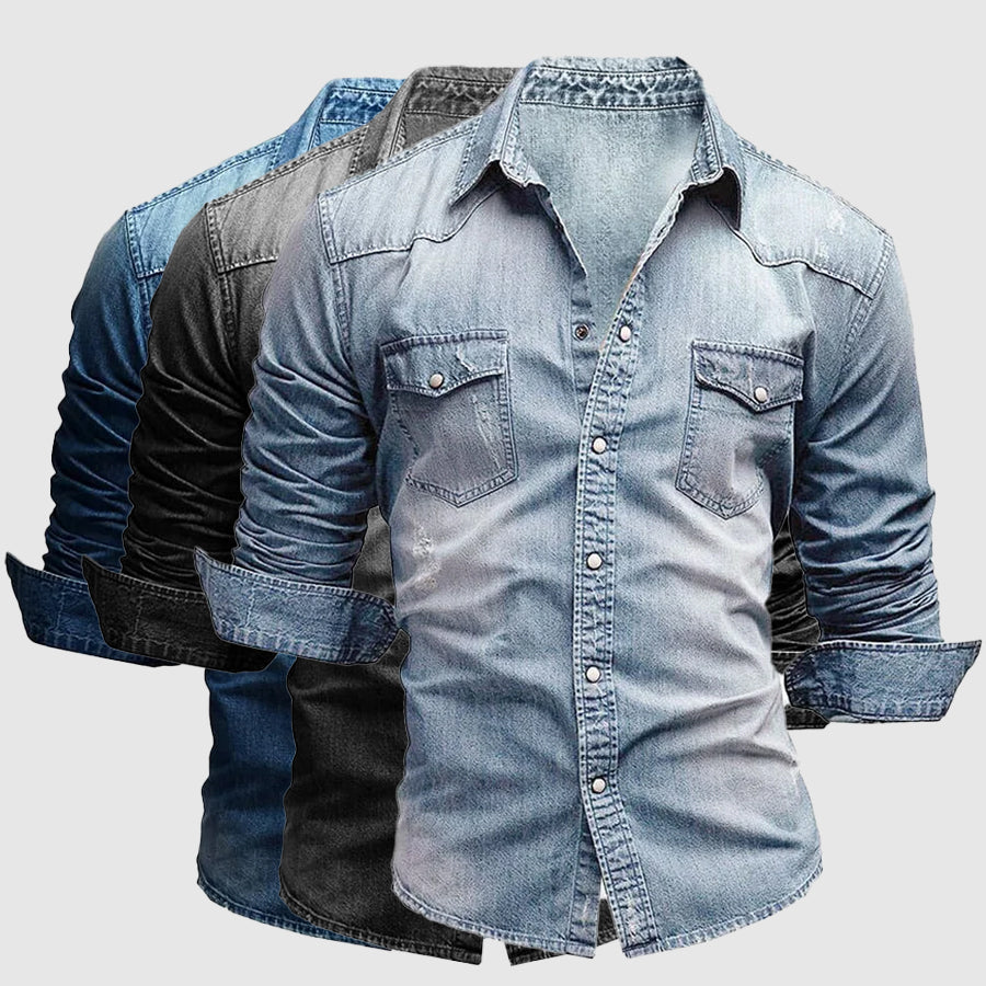 Zivenex - Slim Fit Denim Shirt