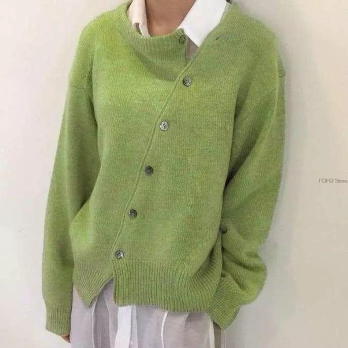 Ursula - Cardigan med uldknapper