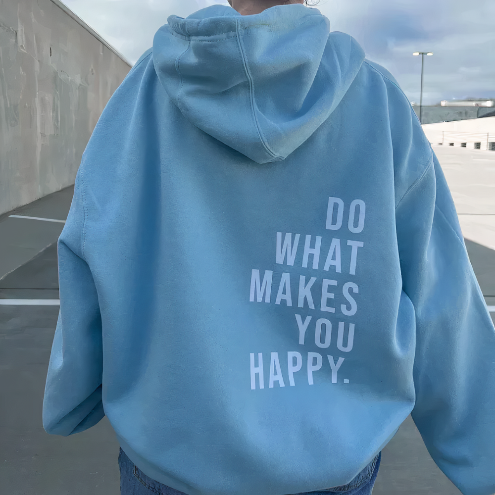 Flavia - Summer Text Back Hoodie