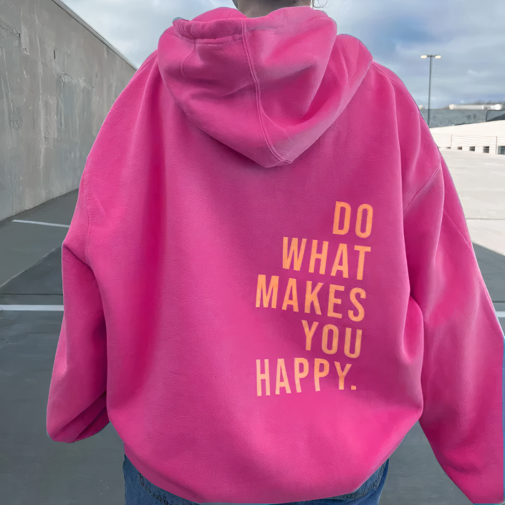 Flavia - Summer Text Back Hoodie