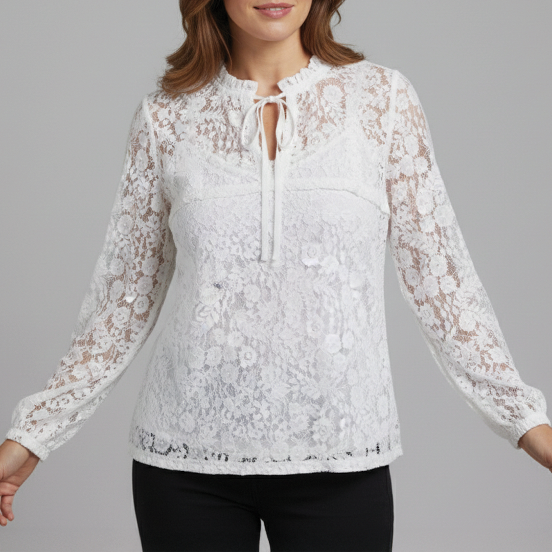 Tatiana - Sheer Lace Blouse