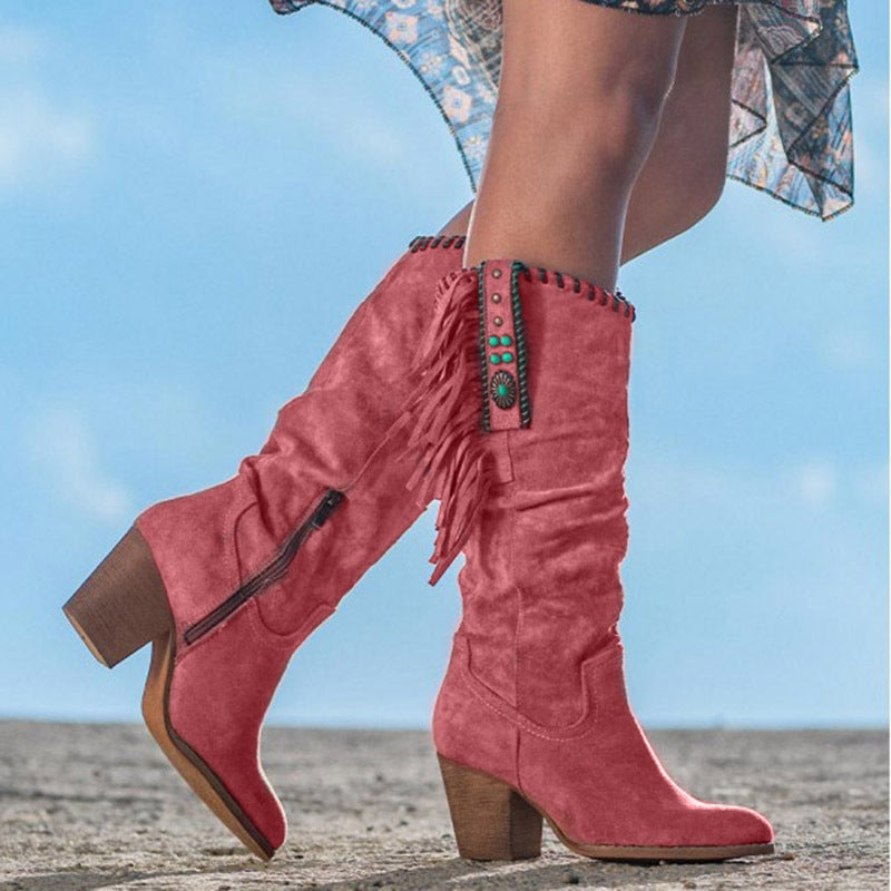 Celeste - Western Knee-High Boots