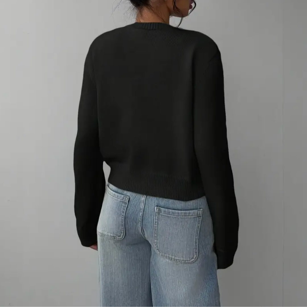 Fiona | Women’s Spring Cropped Button Cardigan