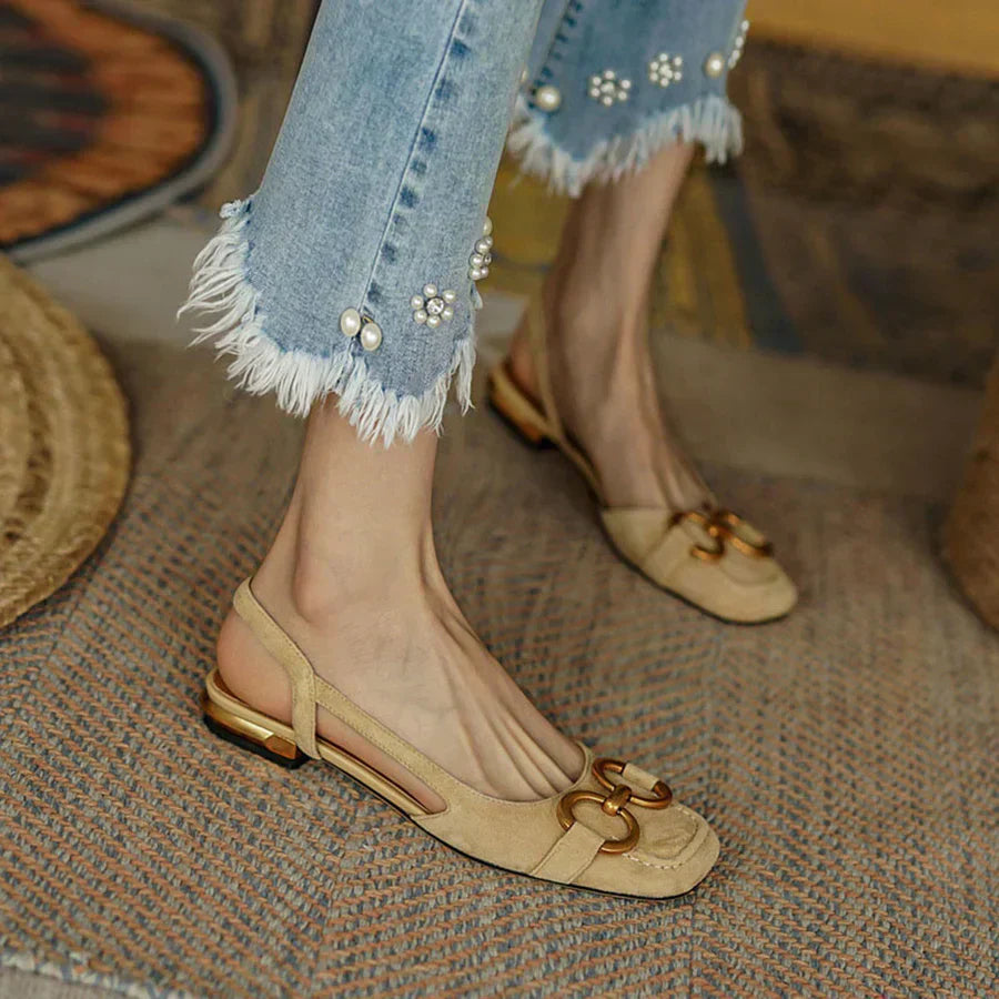 Ellen – Chic Ergonomic Slingback Flats