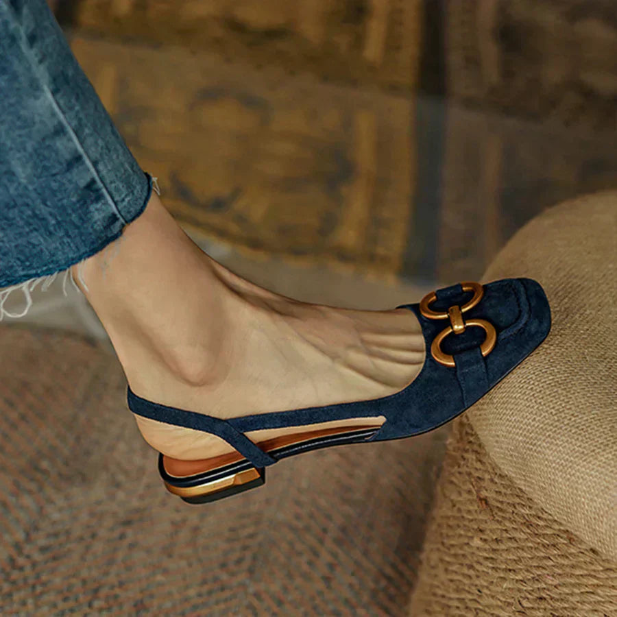Ellen – Chic Ergonomic Slingback Flats