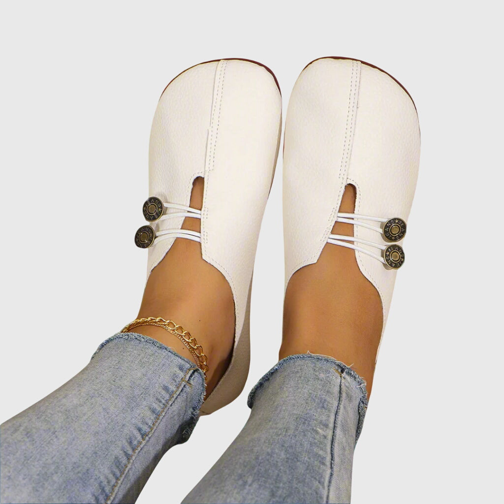 Evelyn | Women Spring Casual Slip-On Button Flats
