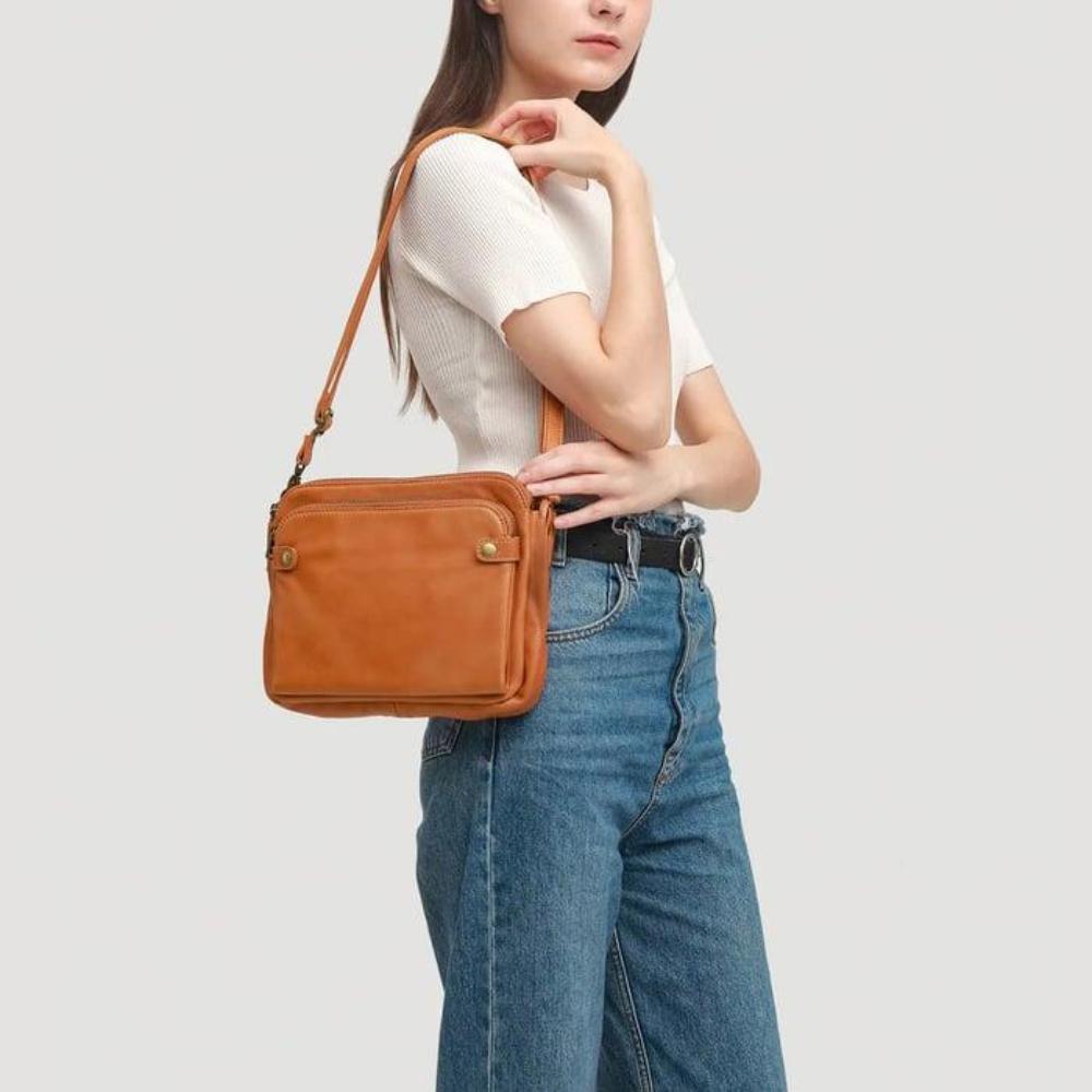 Joreva - Vegan Leather Crossbody Shoulder Bag