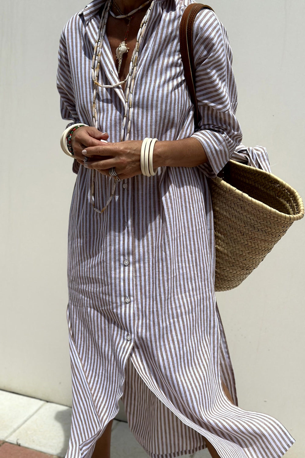 Pynora - Striped Shirt Dress