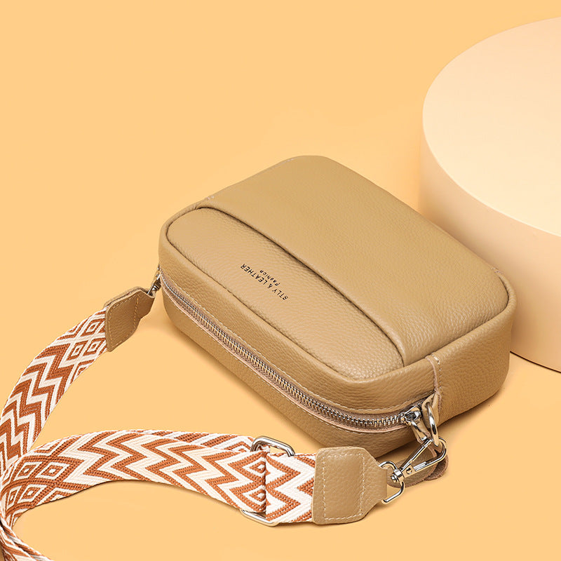 Welyra - Pebbled Leather Crossbody Bag