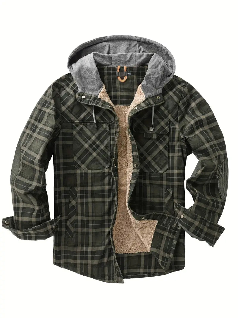Qaren - Hooded Checked Jacket