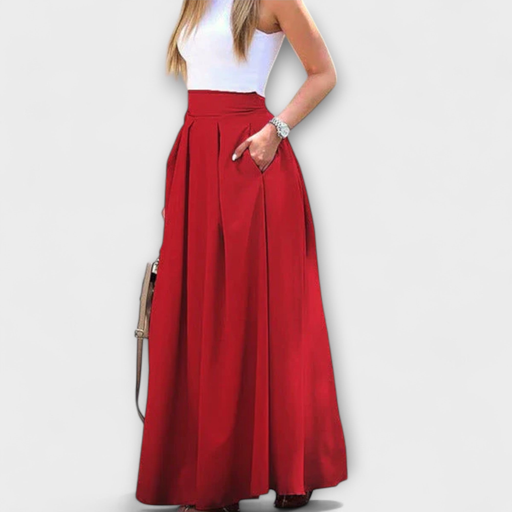 Tzafira – Elegant maxi skirt with a high waist
