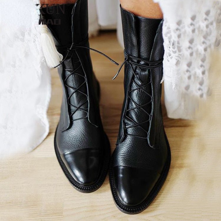 Oriana - Winter Vegan Leather Boots