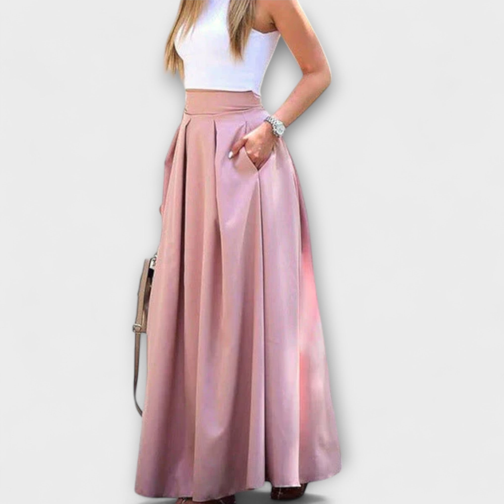 Tzafira – Elegant maxi skirt with a high waist
