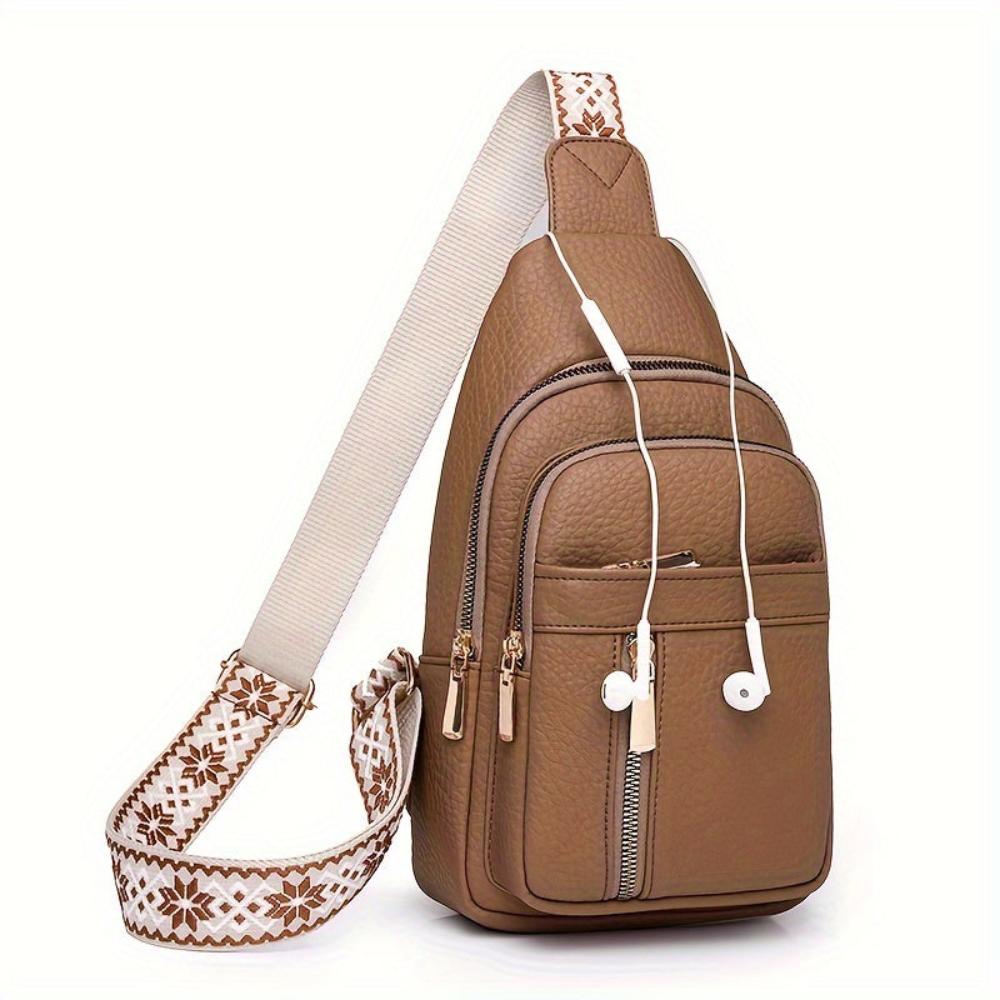 Velyra - Vegan Leather Sling Crossbody Bag