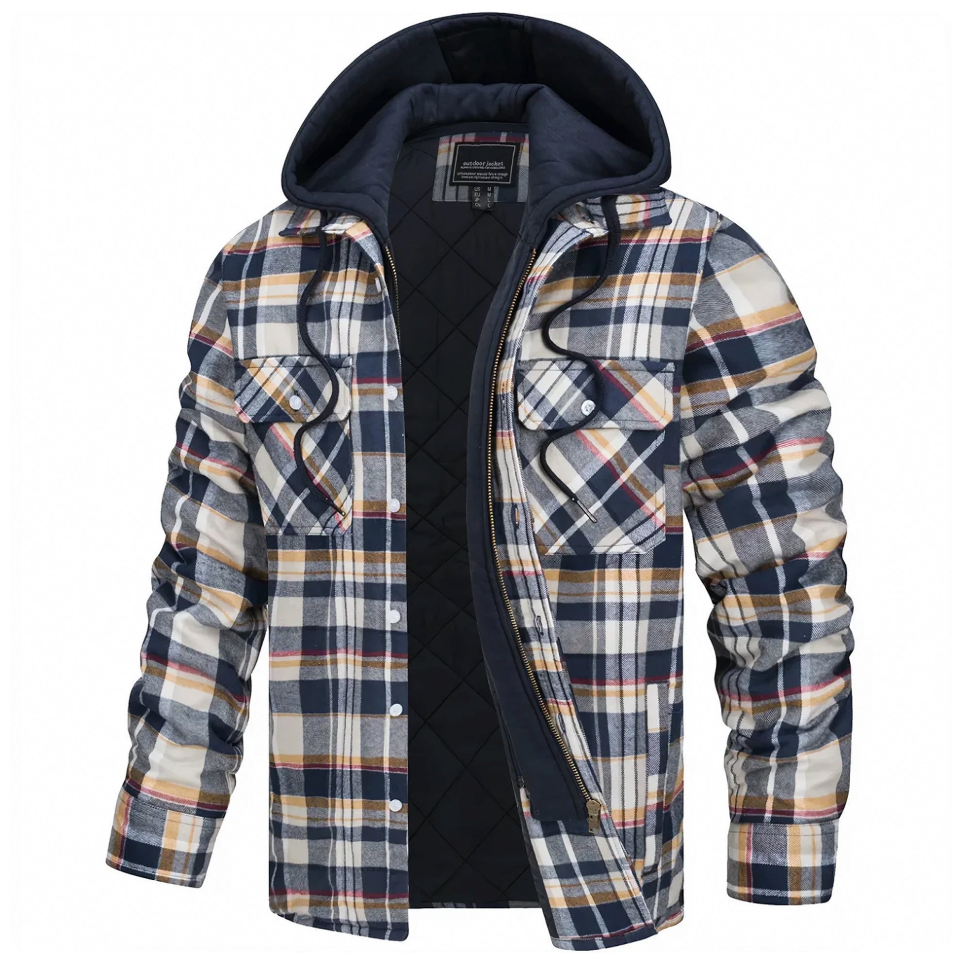 Paxonis - Checked Hooded Jacket
