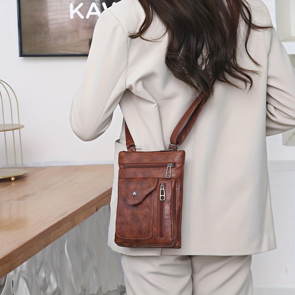 Renzia - Vegan Leather Crossbody Shoulder Bag