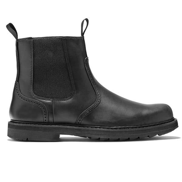 Clásicos Botines Chelsea para Hombre Elásticos-Laterales Sin-Cordones Plantilla-Acolchada