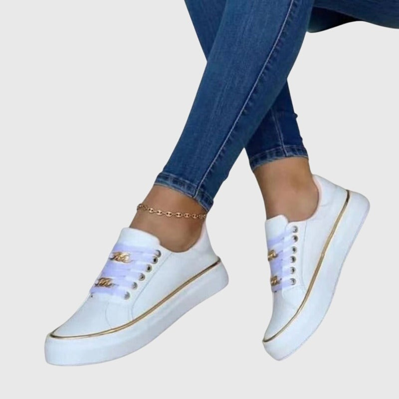 Cómodas Zapatillas para Mujer De-Terciopelo Con-Cordones Estilo-Casual