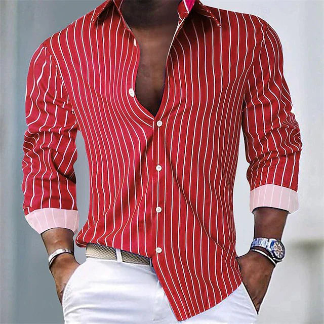 Zarevonix - Striped Button-Up Shirt
