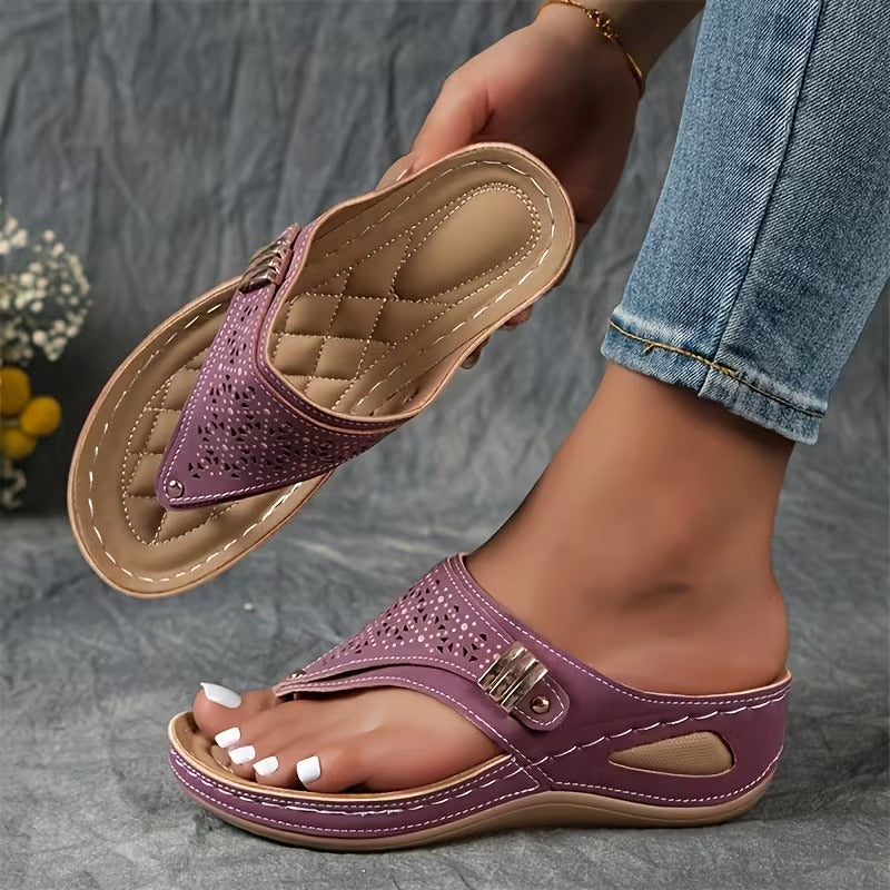 Calira™ | Comfort Sleehak Sandalen met Ondersteuning