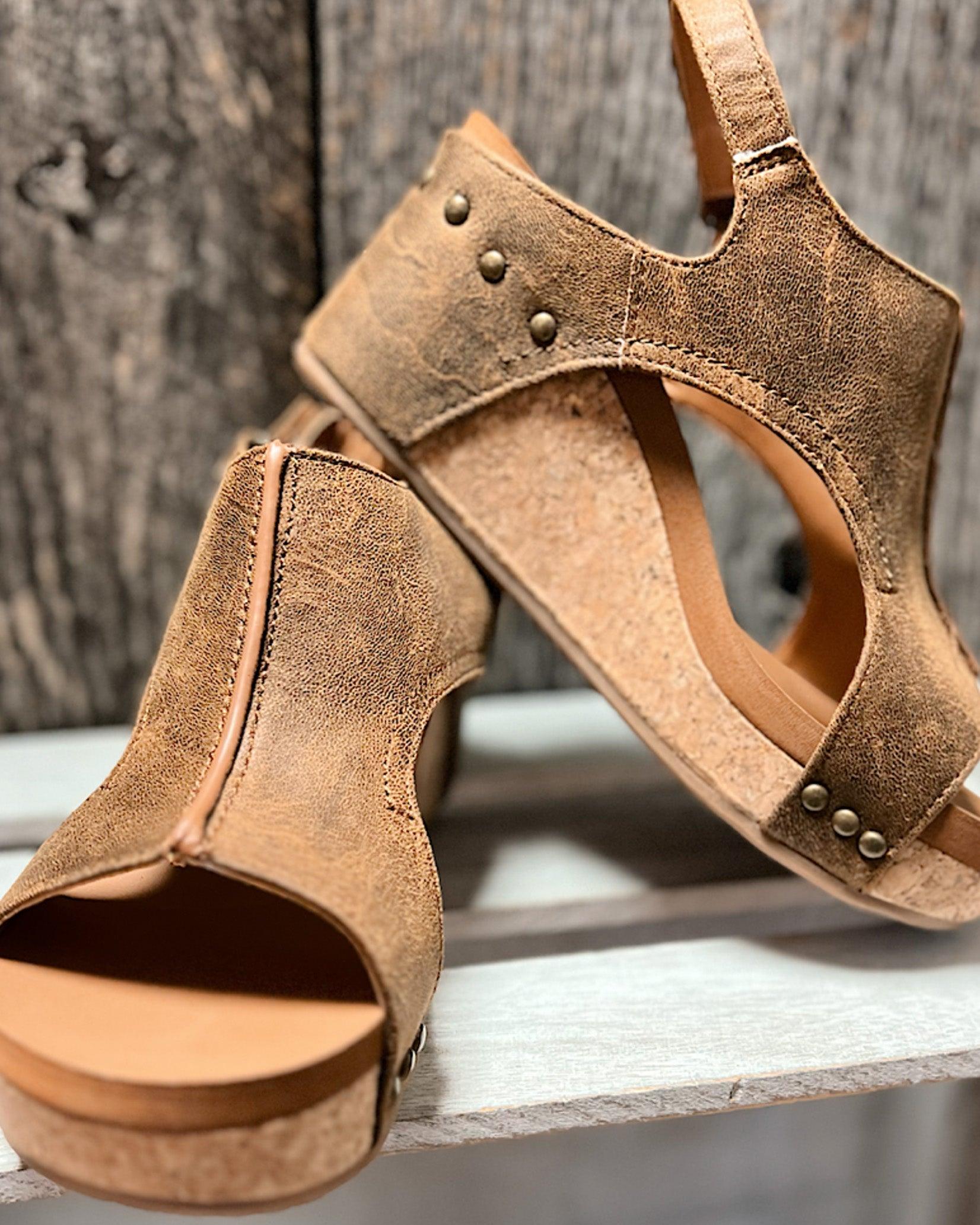 Fayette - Vegan Wedge Sandals