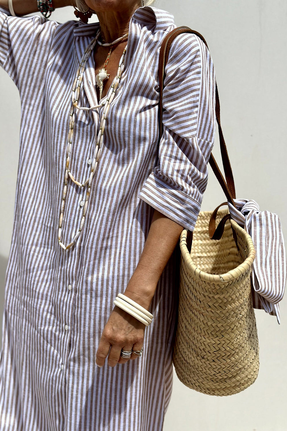 Pynora - Striped Shirt Dress