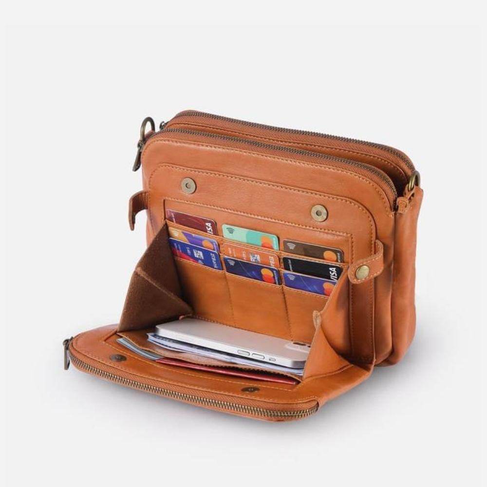 Joreva - Vegan Leather Crossbody Shoulder Bag
