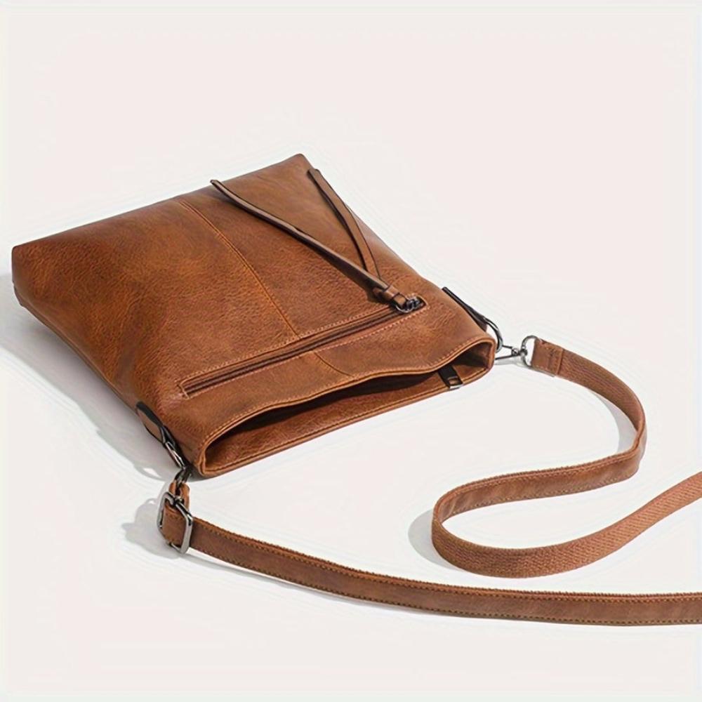 Arixa - Vegan Leather Slim Crossbody Bag