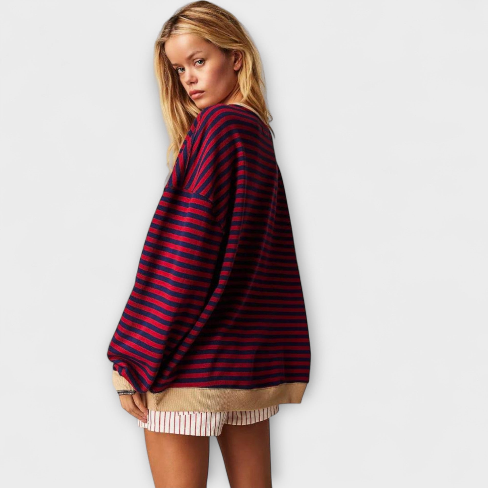Mary - Striped oversized sweater