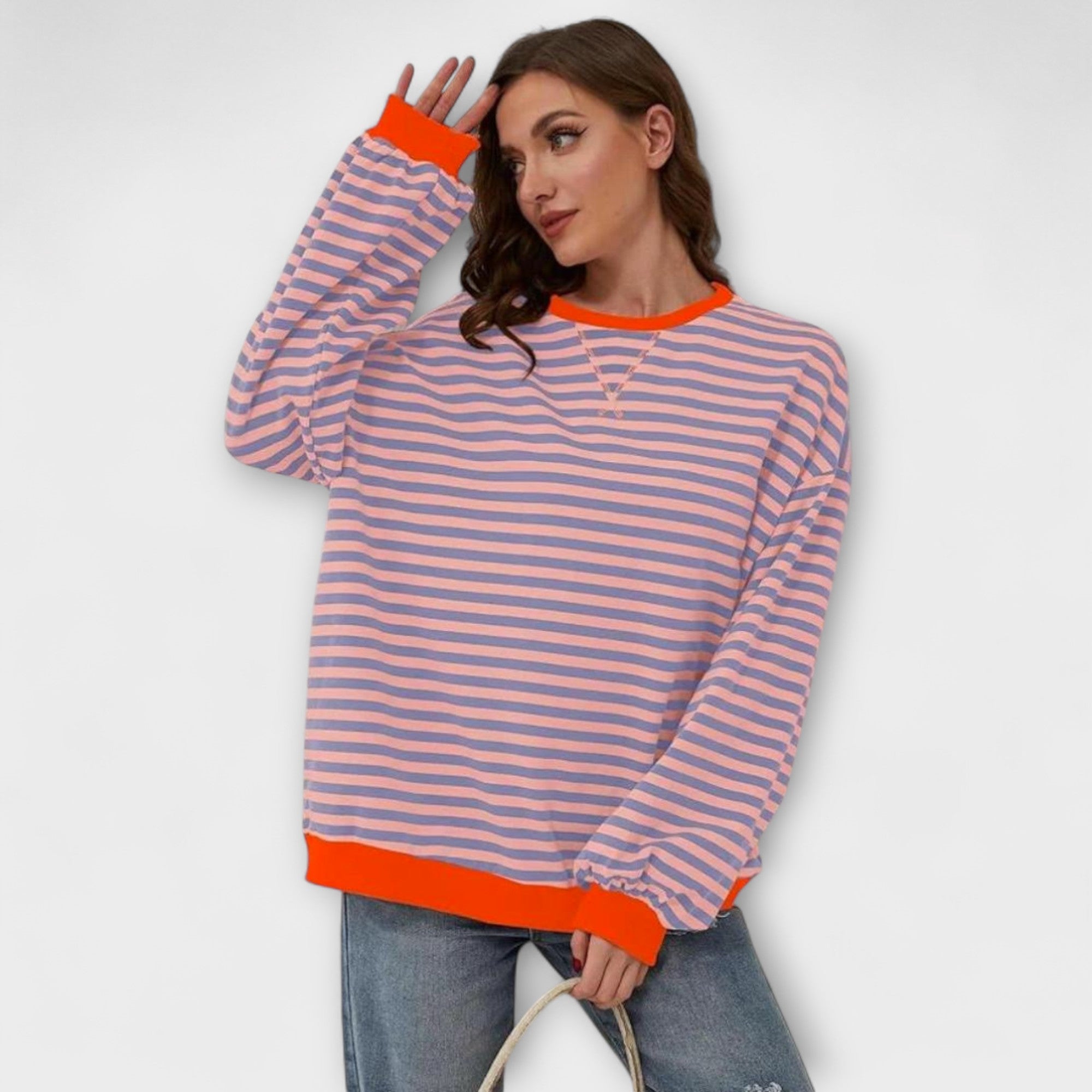 Mary - Striped oversized sweater