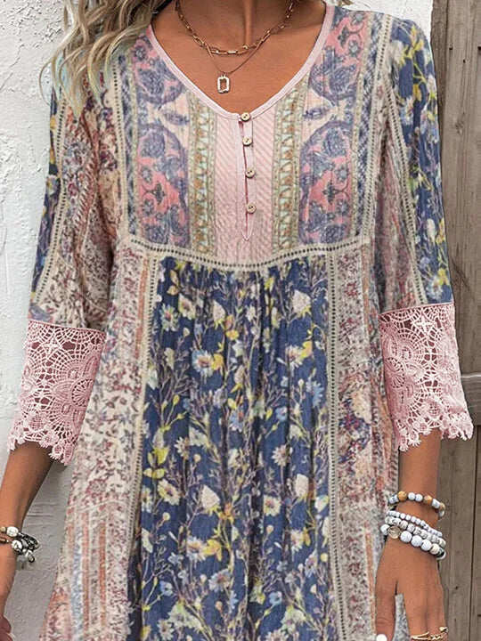 Liora - Boho Lace Dress