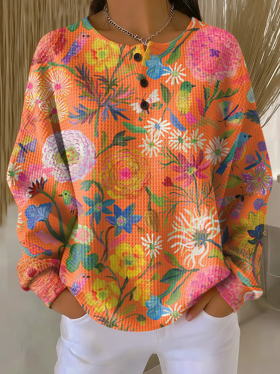 Sondra | Sweater with Colorful Floral Print