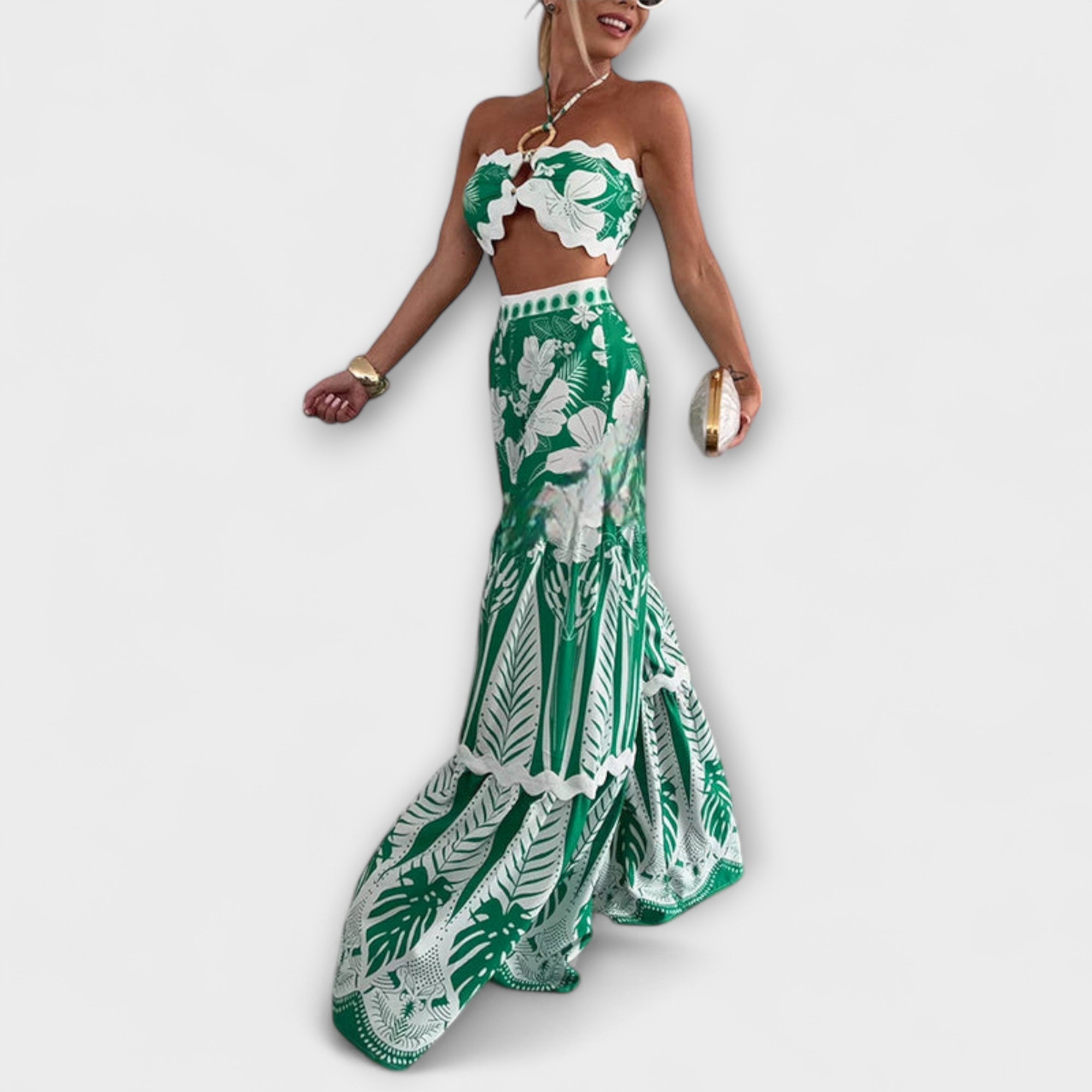 Zella - Cassie Ric Rac Trim Holder Ring Set