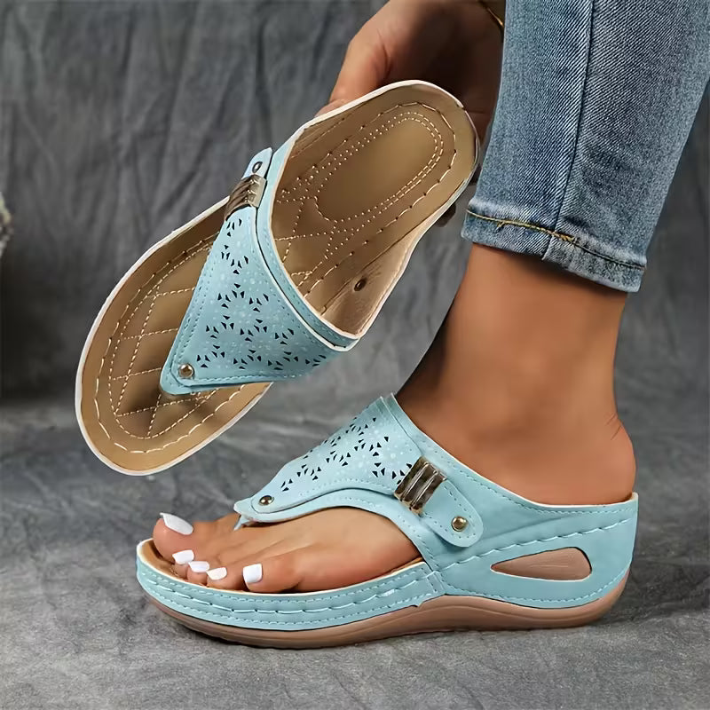 Calira™ | Comfort Sleehak Sandalen met Ondersteuning