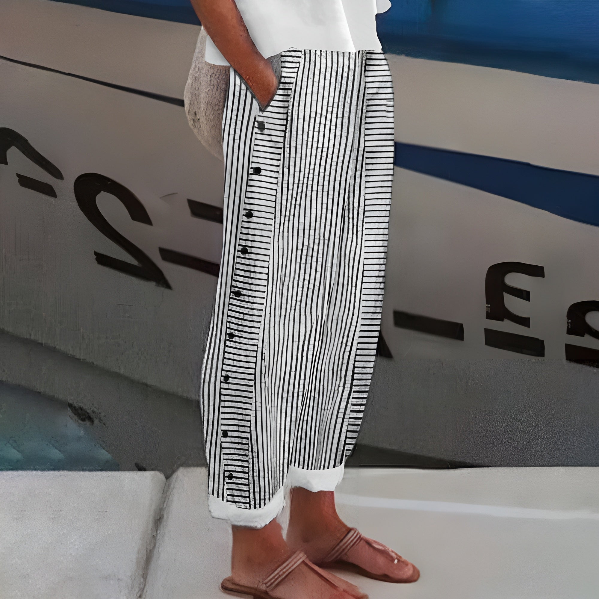 Zelira - Linen Blend Pants
