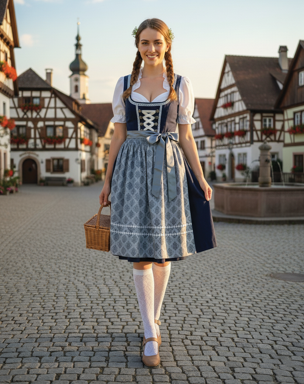 Nylora - Bayersk Dirndl Kjole