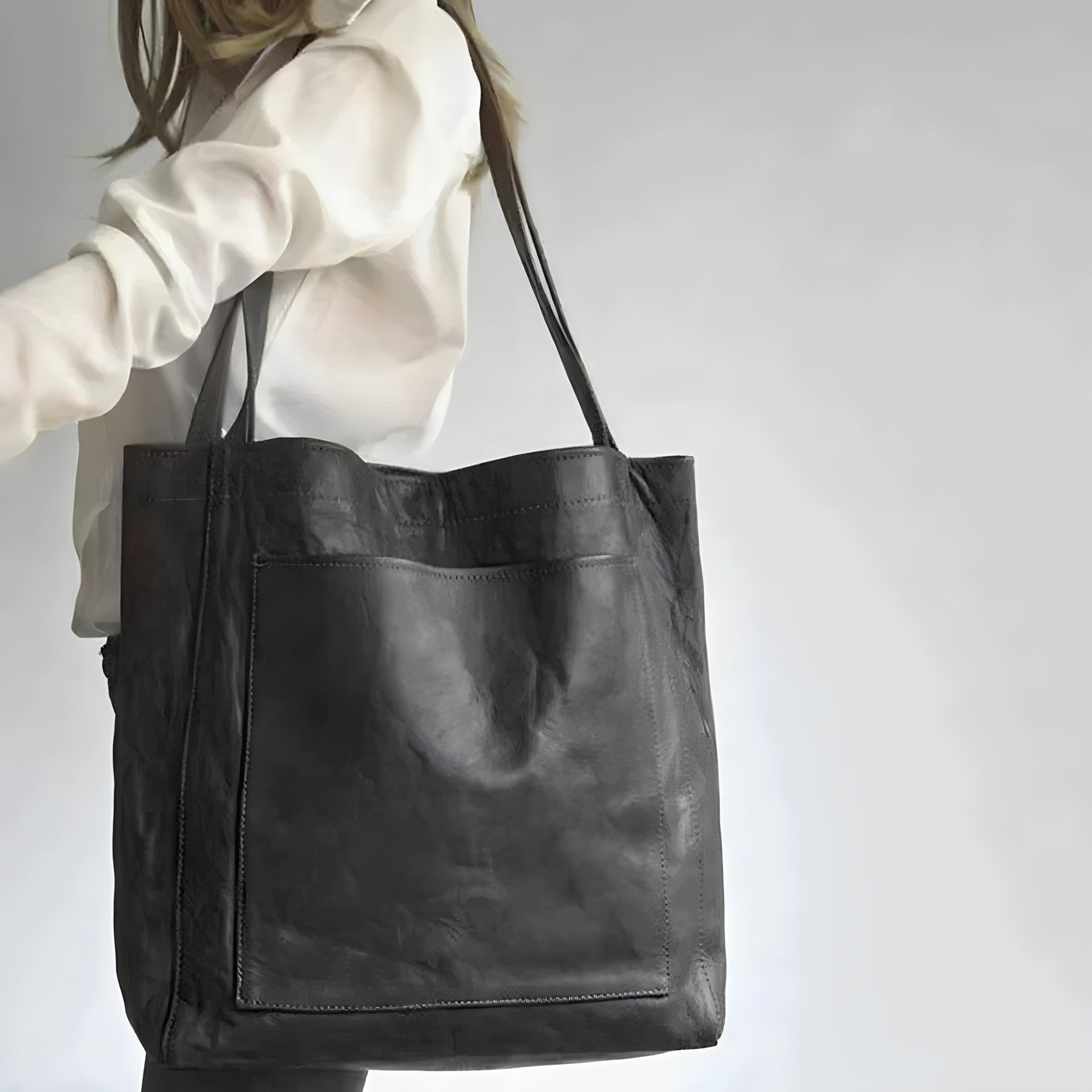 Nerixa - Vegan Leather Oversized Shoulder Tote