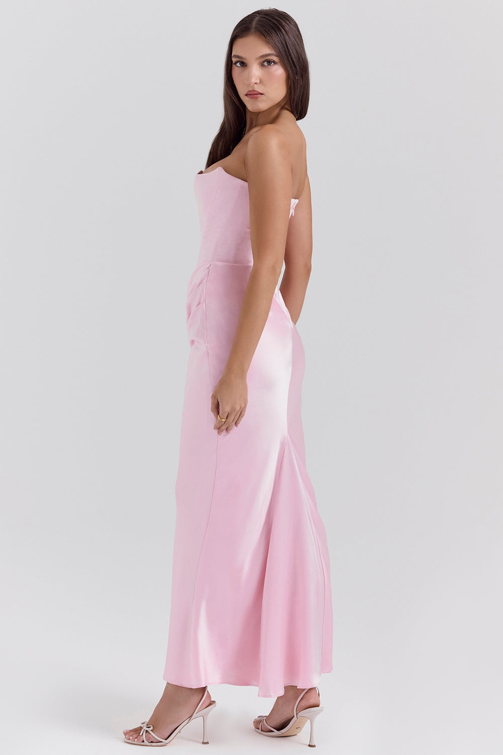 Joanna | Women Wedding Guest Strapless Maxi Dress