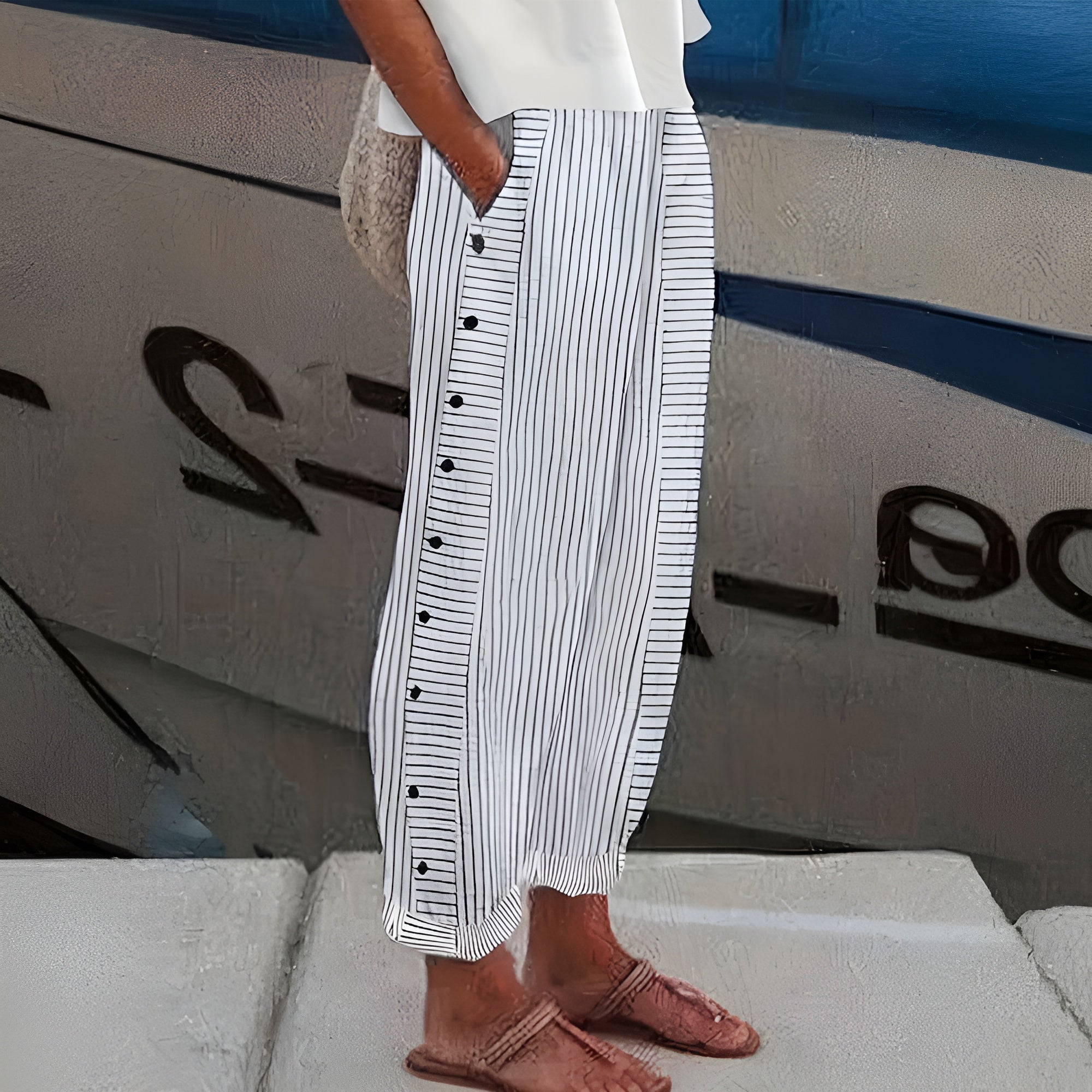 Zelira - Linen Blend Pants