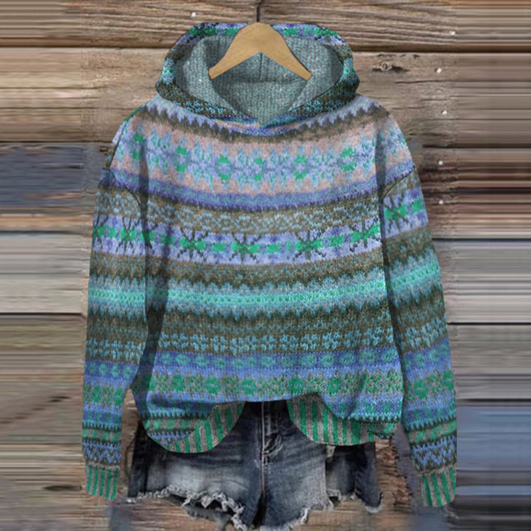 Florina – Printed Casual Hoodie