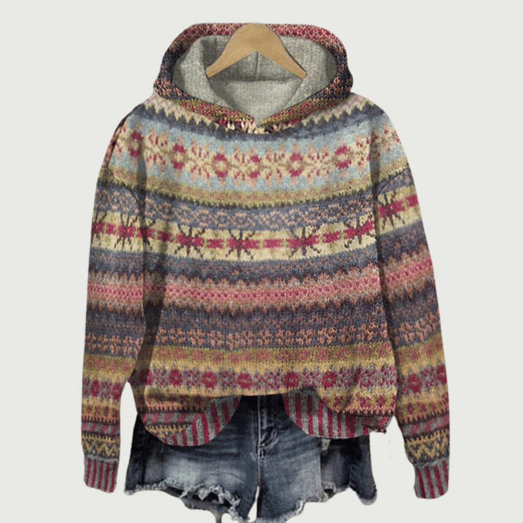 Florina – Printed Casual Hoodie