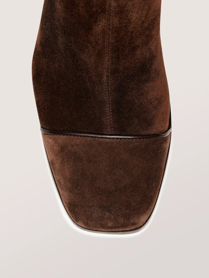 Capri - Suede Square Toe Boots