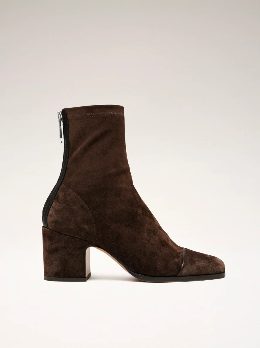 Capri - Suede Square Toe Boots