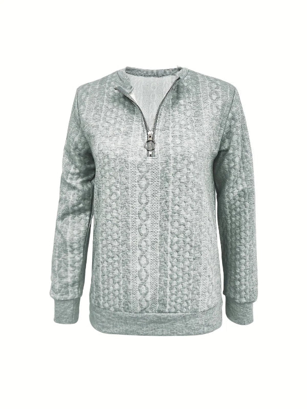 Freya | Women’s Elegant Spring Half-Zip Top