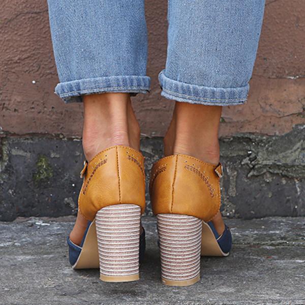 Atlas - T-Strap Block Heels