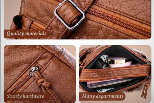 Jomira - Vegan Leather Crossbody Shoulder Bag