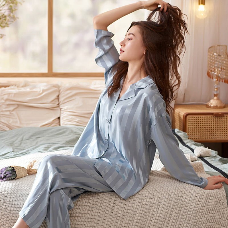 Hestina - Striped Pajama Set