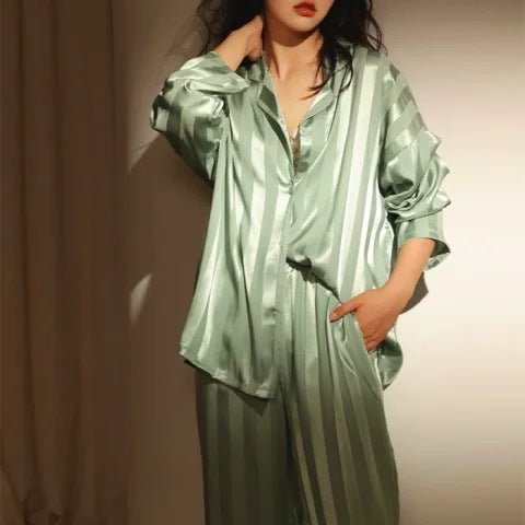 Hestina - Striped Pajama Set